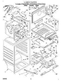 02 - Liner parts for Kitchenaid Refrigerator KTRS21KDAL00 from AppliancePartsPros.com