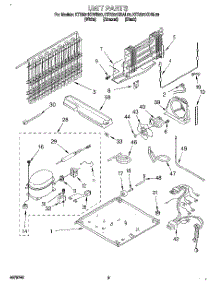 05 - Unit parts for Kitchenaid Refrigerator KTRS21KDAL00 from AppliancePartsPros.com