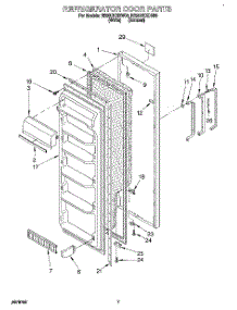 05 - Refrigerator Door parts for Roper Refrigerator RS20DKXDW00 from AppliancePartsPros.com