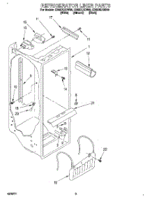 02 - Refrigerator Liner parts for Whirlpool Refrigerator ED22DLXDW00 from AppliancePartsPros.com