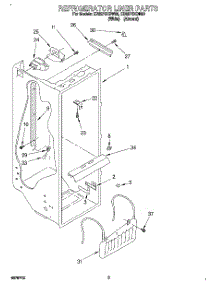 02 - Refrigerator Liner parts for Whirlpool Refrigerator ED22PSXDN00 from AppliancePartsPros.com