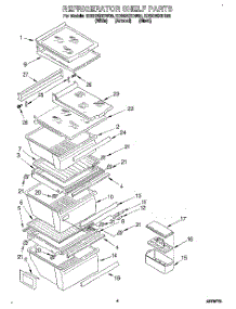 03 - Refrigerator Shelf parts for Whirlpool Refrigerator ED25DSXDB00 from AppliancePartsPros.com