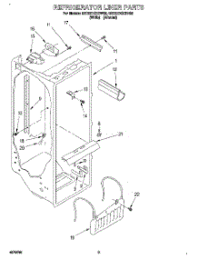02 - Refrigerator Liner parts for Whirlpool Refrigerator 8ED22DQXDW00 from AppliancePartsPros.com