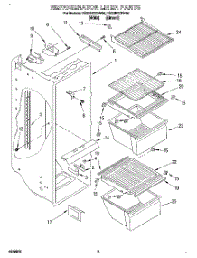 02 - Refrigerator Liner parts for Roper Refrigerator RS22BRXDW00 from AppliancePartsPros.com