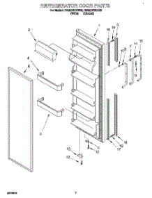 06 - Refrigerator Door parts for Roper Refrigerator RS25AWXDW00 from AppliancePartsPros.com