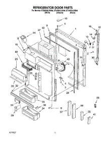 07 - Refrigerator Door parts for Whirlpool Refrigerator ET22DQLDB00 from AppliancePartsPros.com