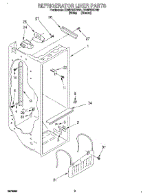 02 - Refrigerator Liner parts for Whirlpool Refrigerator ED25PSXDN01 from AppliancePartsPros.com