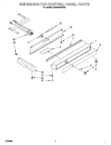 05 - Refrigerator Control Panel parts for Kitchenaid Refrigerator KSSS36QDW00 from AppliancePartsPros.com