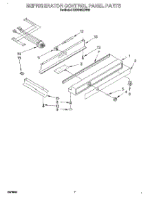 05 - Refrigerator Control Panel parts for Kitchenaid Refrigerator KSSS42QDW00 from AppliancePartsPros.com
