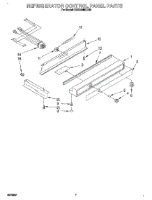 05 - Refrigerator Control Panel parts for Kitchenaid Refrigerator KSSS48MDX00 from AppliancePartsPros.com