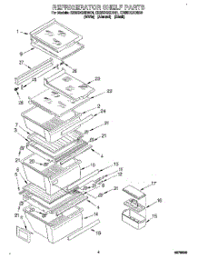 03 - Refrigerator Shelf parts for Whirlpool Refrigerator ED25DQXDN01 from AppliancePartsPros.com