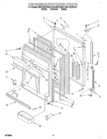 06 - Refrigerator Door parts for Whirlpool Refrigerator EB21DKXDN00 from AppliancePartsPros.com