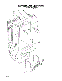 02 - Refrigerator Liner parts for Whirlpool Refrigerator 3XARG499WP00 from AppliancePartsPros.com