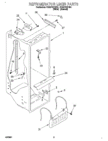 02 - Refrigerator Liner parts for Whirlpool Refrigerator ED22PSXDW01 from AppliancePartsPros.com
