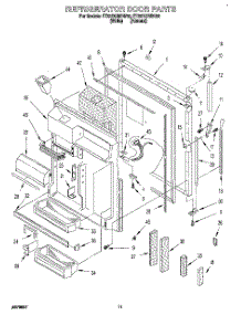 07 - Refrigerator Door parts for Whirlpool Refrigerator ET22DQRBW02 from AppliancePartsPros.com