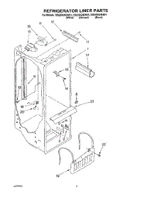 02 - Refrigerator Liner parts for Whirlpool Refrigerator ED22DQXDW01 from AppliancePartsPros.com