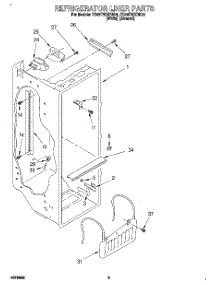 02 - Refrigerator Liner parts for Whirlpool Refrigerator ED25TWXDW01 from AppliancePartsPros.com