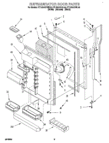 05 - Refrigerator Door parts for Kitchenaid Refrigerator KTLS22QDWH00 from AppliancePartsPros.com