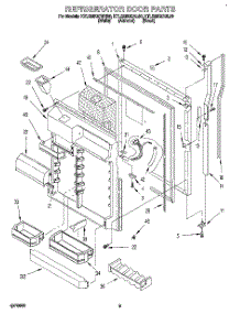 06 - Refrigerator Door parts for Kitchenaid Refrigerator KTLS25QDAL00 from AppliancePartsPros.com