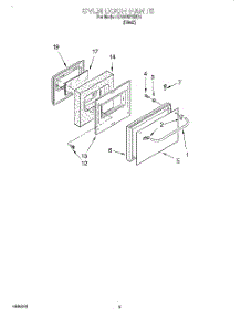 03 - Section parts for Whirlpool Range RS310PXEB1 from AppliancePartsPros.com