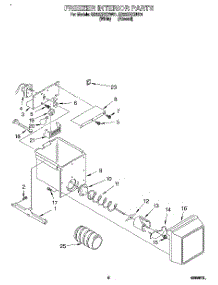 05 - Freezer Interior, Shelf parts for Whirlpool Refrigerator ED22ZRXDW01 from AppliancePartsPros.com
