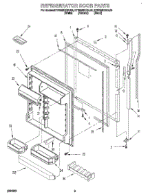 06 - Refrigerator Door parts for Kitchenaid Refrigerator KTRS25KDAL00 from AppliancePartsPros.com