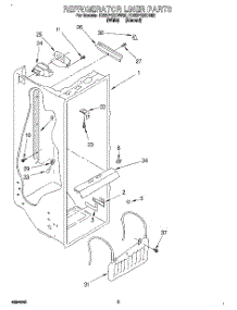 02 - Refrigerator Liner parts for Whirlpool Refrigerator ED22PQXDW02 from AppliancePartsPros.com