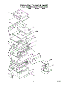 03 - Refrigerator Shelf parts for Whirlpool Refrigerator ED25DSXDB03 from AppliancePartsPros.com