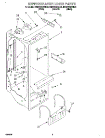 02 - Refrigerator Liner parts for Kitchenaid Refrigerator KSRP25QDWH02 from AppliancePartsPros.com