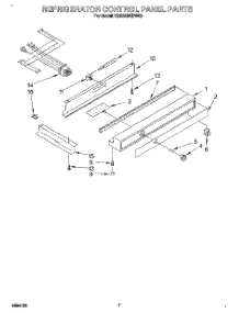 05 - Refrigerator Control Panel parts for Kitchenaid Refrigerator KSSS42QDW02 from AppliancePartsPros.com