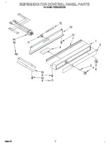 05 - Refrigerator Control Panel parts for Kitchenaid Refrigerator KSSS42QDX02 from AppliancePartsPros.com