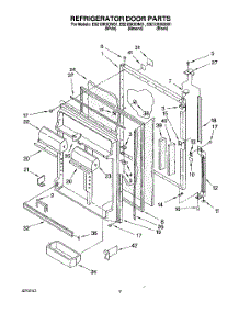 06 - Refrigerator Door parts for Whirlpool Refrigerator EB21DKXDN01 from AppliancePartsPros.com