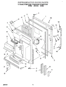 07 - Refrigerator Door parts for Whirlpool Refrigerator ET25DQLDN01 from AppliancePartsPros.com