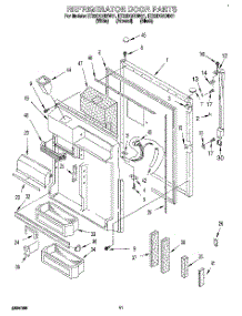 07 - Refrigerator Door parts for Whirlpool Refrigerator ET22DQRDN01 from AppliancePartsPros.com