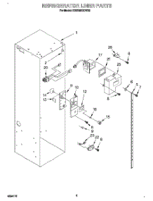 04 - Refrigerator Liner parts for Kitchenaid Refrigerator KSSS48QDW02 from AppliancePartsPros.com