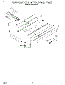 05 - Refrigerator Control Panel parts for Kitchenaid Refrigerator KSSS48QDW02 from AppliancePartsPros.com