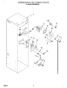 04 - Refrigerator Liner parts for Kitchenaid Refrigerator KSSS48QDX02 from AppliancePartsPros.com