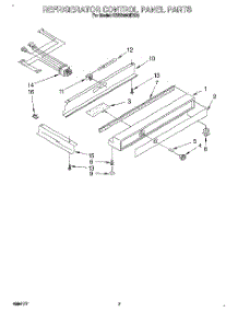 05 - Refrigerator Control Panel parts for Kitchenaid Refrigerator KSSS48QDX02 from AppliancePartsPros.com