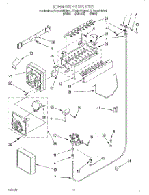10 - Ice Maker parts for Whirlpool Refrigerator ET25DQRDW01 from AppliancePartsPros.com