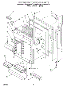 06 - Refrigerator Door parts for Kitchenaid Refrigerator KTRS25QDBL01 from AppliancePartsPros.com