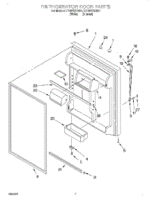 04 - Refrigerator Door parts for Whirlpool Refrigerator ET19PKXEN01 from AppliancePartsPros.com