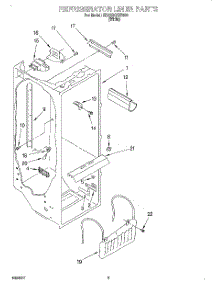 02 - Refrigerator Liner parts for Whirlpool Refrigerator ED22DQXEW00 from AppliancePartsPros.com