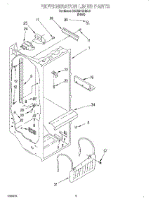 02 - Refrigerator Liner parts for Kitchenaid Refrigerator KSUB27QDBL01 from AppliancePartsPros.com