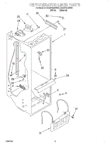 02 - Refrigerator Liner parts for Whirlpool Refrigerator ED22PSQDN00 from AppliancePartsPros.com
