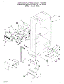 02 - Refrigerator Liner parts for Whirlpool Refrigerator ED20DBXEW00 from AppliancePartsPros.com