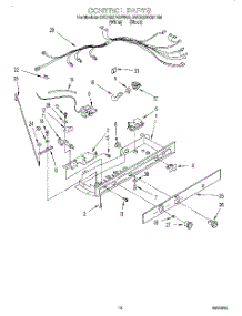 11 - Control parts for Whirlpool Refrigerator 3VED29DQDB00 from AppliancePartsPros.com