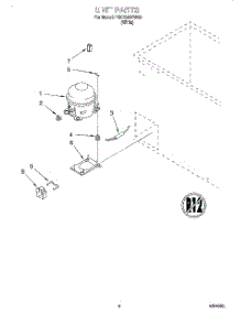 03 - Section parts for Roper Freezer RH0799REW00 from AppliancePartsPros.com