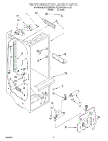 02 - Refrigerator Liner parts for Kitchenaid Refrigerator KSRS25FDAL02 from AppliancePartsPros.com