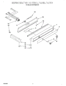 05 - Refrigerator Control Panel parts for Kitchenaid Refrigerator KSSS42MDX03 from AppliancePartsPros.com