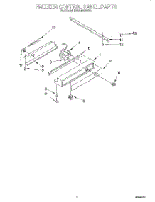 06 - Freezer Control Panel parts for Kitchenaid Refrigerator KSSS42QDX03 from AppliancePartsPros.com